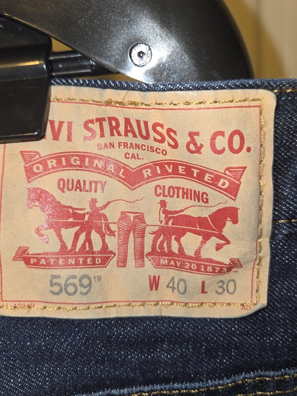 Levi’s 569 Loose Straight Men’s Jeans Dark Wash W40 L30